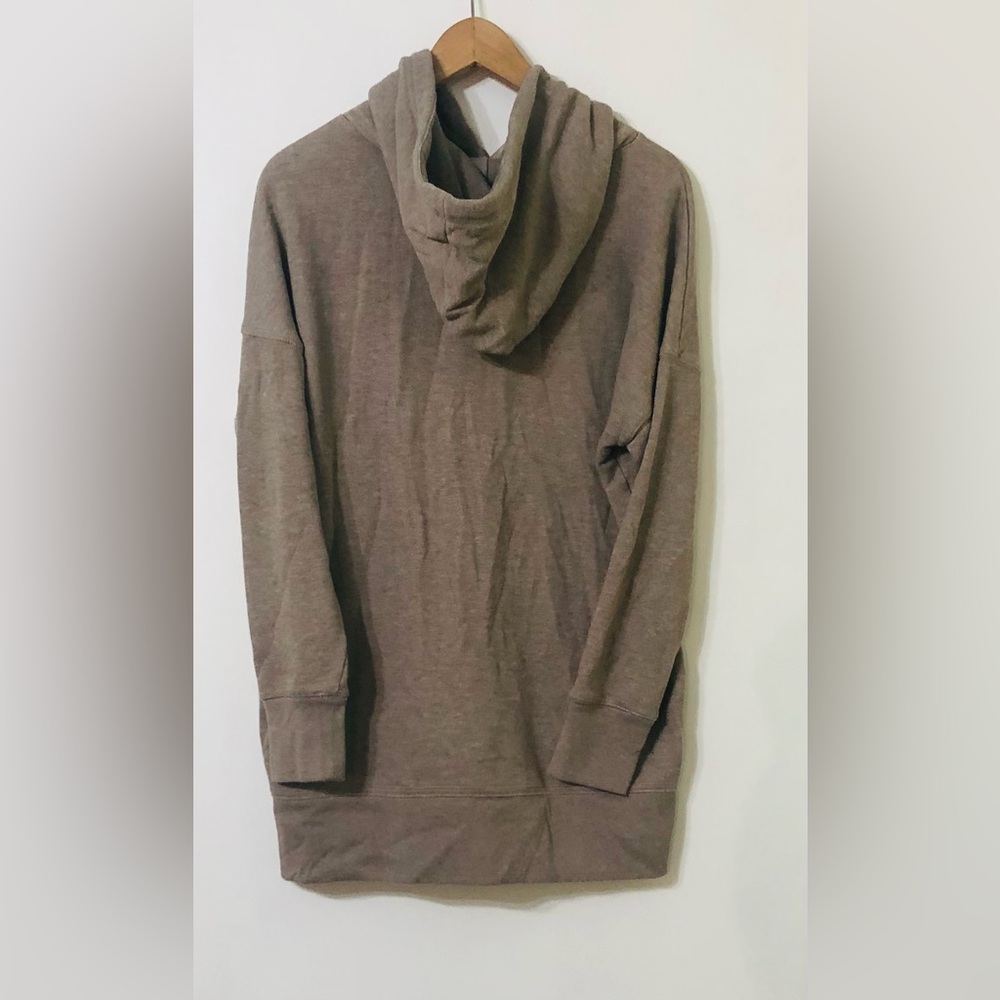 Aerie women’s soft hoodie side zip long reglan sleeves  brown.M - Picture 3 of 4